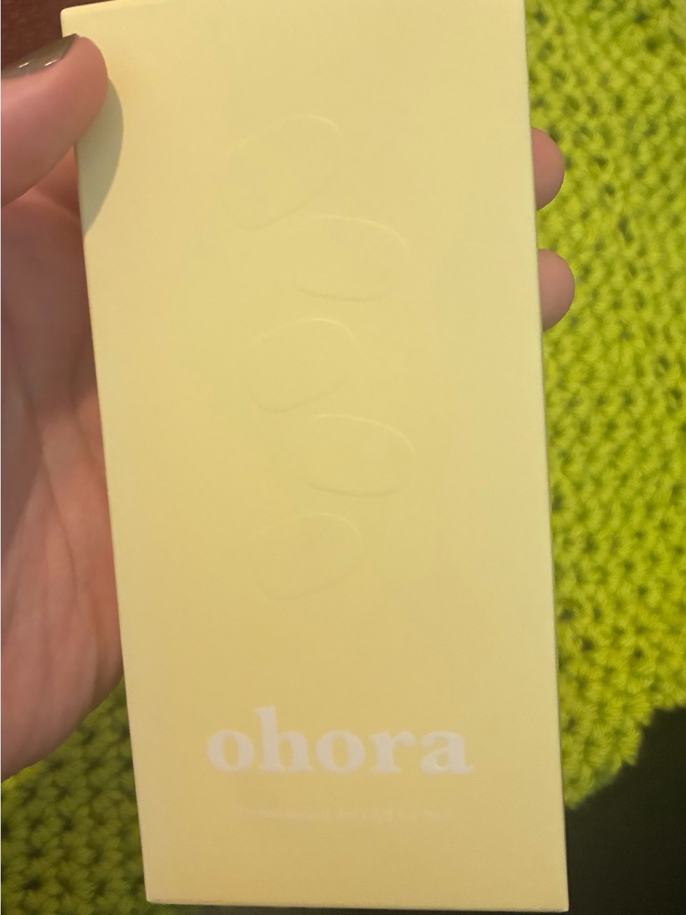 ohora Semi-Cured Gel Nail Strips in Soft Yellow - Ready-to-Wear Manicure